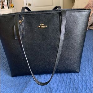 Coach black tote bag. Like new condition!